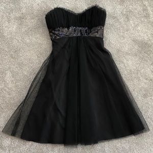 holiday party black cocktail dress